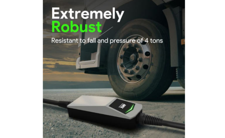Illustration of Portable Ev Charger For Road Trips